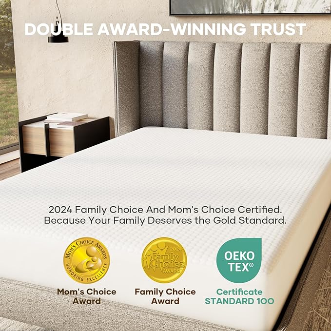 OhGeni 100% Waterproof Mattress Protector, King Size Mattress Pad, Fits 6"-20" Mattresses with Deep Pocket, Cooling, Breathable Fitted Sheets, Soft Bed Cover, Noiseless, Machine Washable