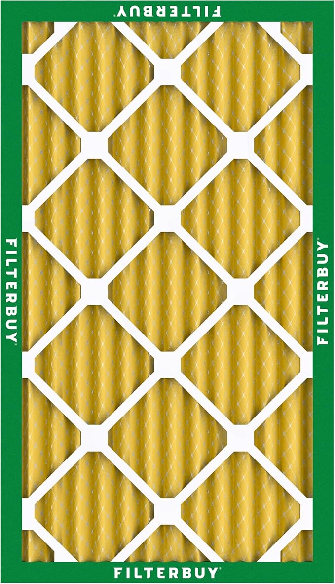 Filterbuy 16x24x2 Air Filter MERV 11 (MPR 1200) Allergen Defense Replacement (4-Pack), Electrostatic Pleated HVAC AC Furnace Filters, Made in USA (Actual Size: 15.38 x 23.38 x 1.75)