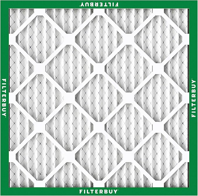Filterbuy 21x21x1 Air Filter MERV 8 (MPR 700) Dust Defense Replacement (6-Pack), Electrostatic Pleated HVAC AC Furnace Filters, Made in USA (Actual Size: 20.88 x 20.88 x 0.75)