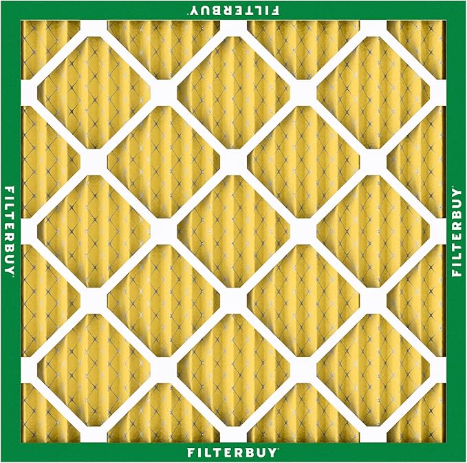 Filterbuy 21x21x1 Air Filter MERV 11 (MPR 1200) Allergen Defense Replacement (4-Pack), Electrostatic Pleated HVAC AC Furnace Filters, Made in USA (Actual Size: 20.88 x 20.88 x 0.75)
