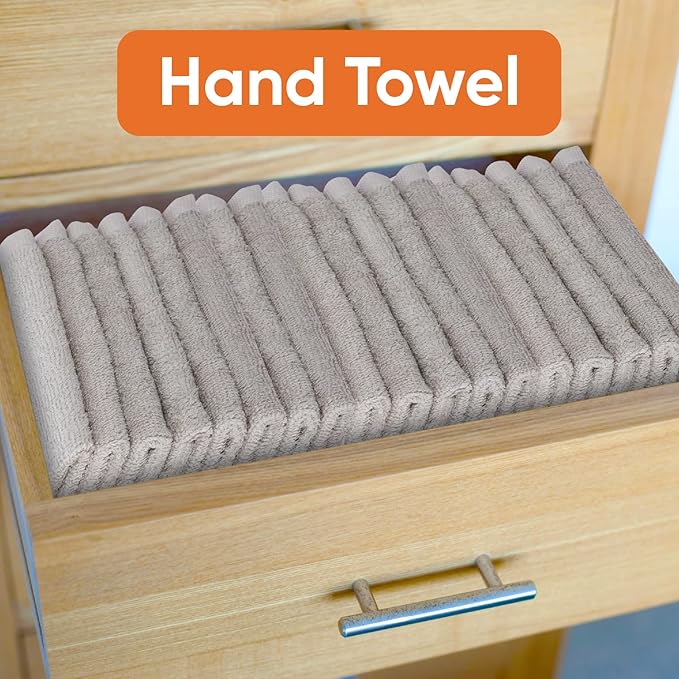 Superio Cotton Terry Washcloths Grey Towels 100% Cotton Cleaning Cloth 16" Rags Wash Clothes for Body and Face, Spa Towels, Multi Purpose (24, 12"x12")