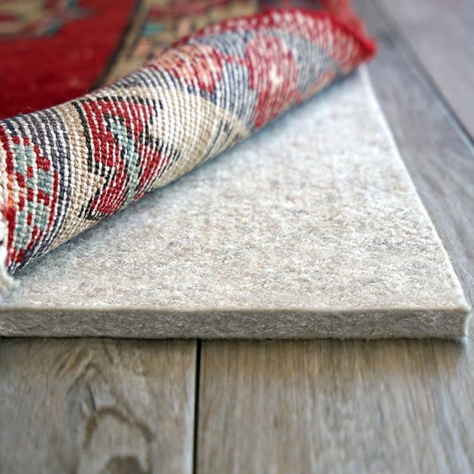 RUGPADUSA - Eco-Plush - 7'10" x 9'10" - 1/2" Thick - 100% Felt - Luxurious Cushioned Rug Pad - Available in 3 Thicknesses, Many Custom Sizes