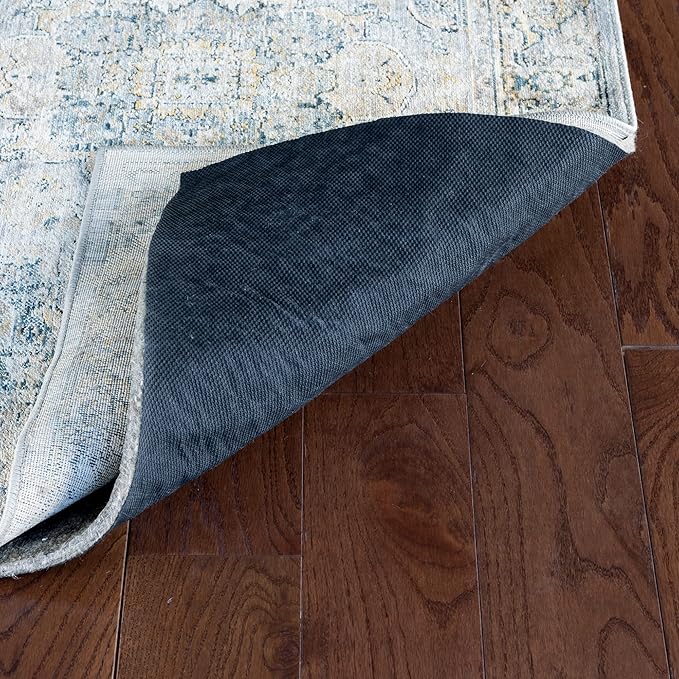RUGPADUSA - Dual Surface - 6'10" x 9'10" - 3/8" Thick - Felt + Rubber - Enhanced Non-Slip Rug Pad - Adds Comfort and Protection - for Hard Surface Floors