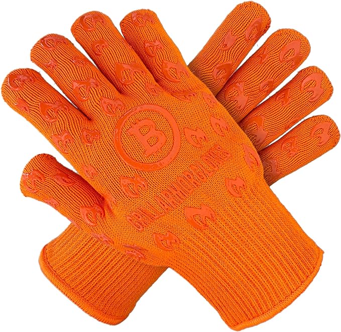 Grill Armor Oven Gloves 932°F Extreme Heat & Cut Resistant Oven Mitts with Fingers for BBQ, Cooking, Grilling, Baking – Accessory for Smoker, Cast Iron, Fire Pit, Camping, Fireplace, Griddle & More