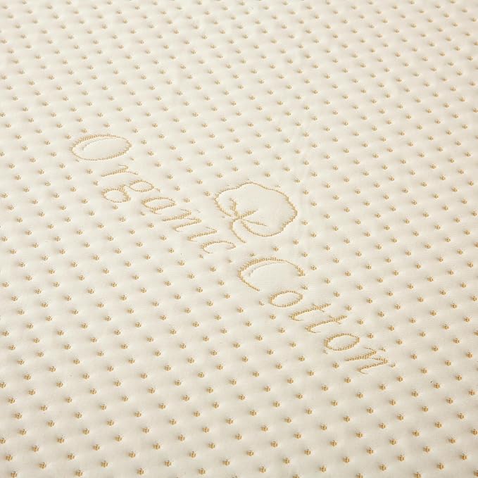 Luxury Waterproof Organic Mattress Protector King - Organic Cotton Breathable Mattress Pad Cover - New 380 GSM Comfort - Deep Pocket - Jersey Cotton Skirt - Fitted Comfort