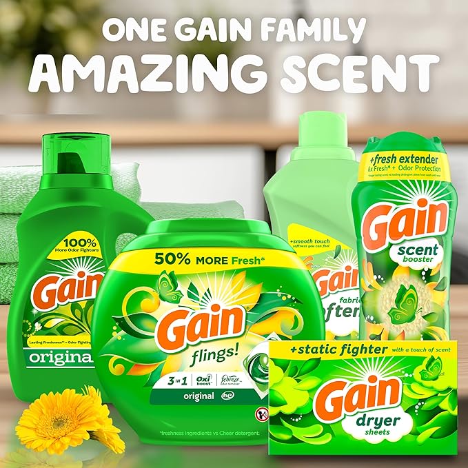 Gain Fireworks In-Wash Scent Booster Beads, Original, 12.2 oz