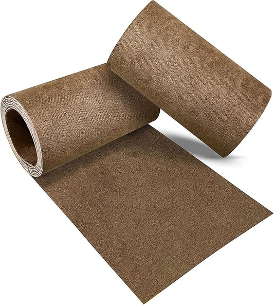 Azobur Velvet Repair Patch, Self-Adhesive Flannel Fabric Patch, Multi Colors, Microfiber Patch，Can be Used to Patch Sofas, Car Seats, Handbags, Jacket Holes and Tears (Brown)