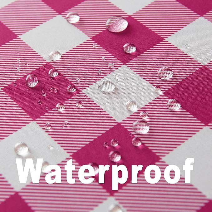 Classic Gingham Buffalo Tablecloth Fabric - Oblong 90x156 Inch Water Proof Checkered Table Cloth for Indoor Outdoor - Table Cover for Birthday, Picnics, BBQs, and Parties