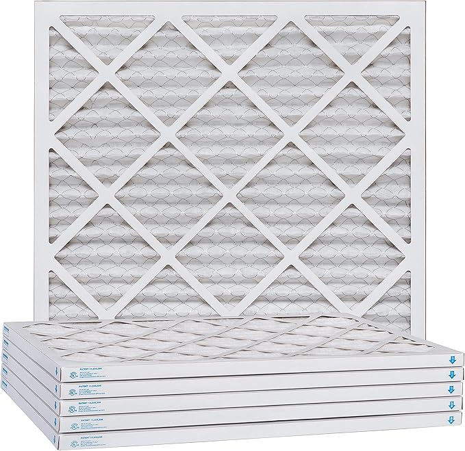 Aerostar 21 1/2x21 1/2x1 MERV 13, Pleated Air Filter, 21 1/2 x 21 1/2 x 1, Box of 6, Made in the USA