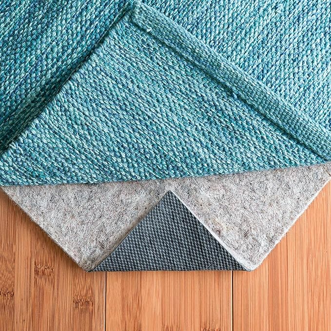 RUGPADUSA - Dual Surface - 8'10" x 11'10" - 1/8" Thick - Felt + Rubber - Non-Slip Backing Rug Pad - Adds Low-Profile Comfort and Protection